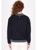 DreiMaster Maritim Damen Cardigan in Marine Weiss Streifen