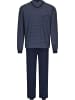 Ammann Single-Jersey Schlafanzug in marine