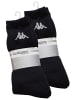 Kappa Sportsocken, Tennissocken 6 Paar in schwarz