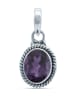 mantraroma 925er Silber - Ketten (L) 21 x (B) 24 mm mit Amethyst facettiert