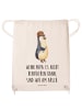 Mr. & Mrs. Panda Drawstring Bag Wenn Papa es nicht reparieren ka... in Creme