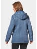 GOLDNER Jacke mit Kapuze Jacke mit Kapuze in dezenter Crashstruktur in rauchblau