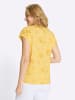 Sieh an! Kurzarmshirt in gelb-ocker-bedruckt