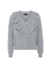 faina Damen Strickjacke in HELLGRAU MELANGE