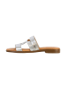 Divine Factory Lederpantoletten Alenoa Grau