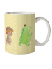 Mr. & Mrs. Panda Tasse Schildkröte Maus ohne Spruch in Gelb Pastell