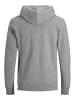 JACK & JONES PLUS Kapuzenjacke in Light Grey Melange