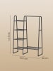 SONGMICS Kleiderständer Pataye in Schwarz - (B)101.7 x (H)153.3 x (T)40 cm