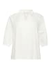 KAFFE curve Langarm-Bluse KClulla in Chalk Flower Embroidery