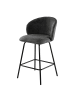 CALICOSY 2er-Set Hocker SORREL  in Anthrazitgrau - (W)53  x (H)89  x (L)50 cm