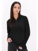 myMo ROCKS Damen Fleecepullover in Schwarz