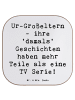 Mr. & Mrs. Panda Untersetzer Ur-Großeltern Geschichten mit Spruch in Weiß