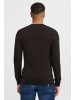BLEND Strickpullover BHLars 20703347ME Strickpulli mit aufgestickten Ellenbogenpatches in Schwarz