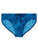HOM Badehose Swim Mini Briefs Panarea in blue print
