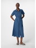 comma Kleid lang in Blau