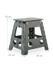 relaxdays 2 x Klapphocker in Hellgrau - (B)39 x (H)39 cm x (T)32 cm