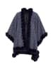 osha Damen Poncho in Marine