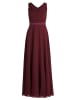 Vera Mont Abendkleid mit Plissee in Deep Wine
