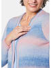 GOLDNER Verschlussloser, leichter Strickcardigan in mittelblau / melba / gemustert