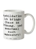 Mr. & Mrs. Panda Tasse Spruch Ausbilderin Chaos Ordnung mit Spruch in Weiß