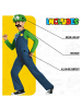 COFI 1453 Nintendo Super Mario Brothers Luigi Classic Kostüm, All in Blau