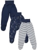 TupTam Baby Jungen Strampelhose mit Fuß 3er Pack in dunkelblau