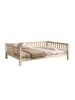 58 aufm Kessel BODENBETT Kapua 140x200 umbaubar zum Tagesbett Kiefer Massivholz Natur