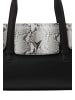 faina Women Handbag in Black White
