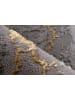 Vivorum Wohnzimmer Teppich – Kurzflorteppich Mineral 425 in gold