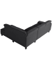 58 aufm Kessel ECKSOFA mit Ottomane rechts Kaylil Flachgewebe graphit