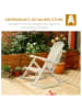 Outsunny Schaukelstuhl,B96 x D66 x H98cm,Naturholz