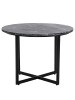 home24 home24 Marmor-Couchtisch aus Stein in Schwarz / Schwarz - 60 x 60 x 45 cm in Marmor Schwarz
