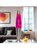 Licht-Erlebnisse Lavalampe EEK G Ø 11 x (H)42 cm in Silber Lila Rot