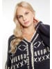 IZIA Damen Cardigan in Anthrazit Creme