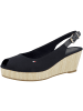 Tommy Hilfiger Keilsandale Iconic Elba Sling Back Wedge in dunkelblau