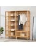 en.casa Garderobenset Vemb + Trundholm in Beige (H)185cm (B)160cm (T)45cm