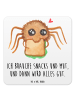 Mr. & Mrs. Panda Tischuntersetzer Spinne Agathe Sandwich mit Spruch in Weiß