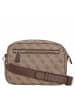 Guess Vikky II - Umhängetasche 20 cm (coal) in latte logo/brown