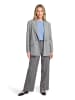 BETTY & CO Karo-Hose mit weitem Bein in Grau/Schwarz