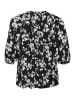 KAFFE curve Langarm-Bluse KCtrine Regular fit in Marine Flower