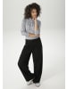 Aniston CASUAL Hemdbluse in schwarz-wollweiß-hellblau-zimt