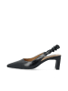 Bianco Slingbacks in ShinyBlack