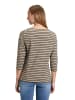 Betty Barclay Ringelshirt mit U-Boot-Ausschnitt in Khaki/Schwarz