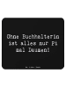 Mr. & Mrs. Panda Mousepad Spruch Buchhalterin Liebe mit Spruch in Schwarz