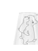 Mr. & Mrs. Panda Weinglas Papa Bär ohne Spruch in Transparent