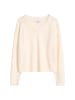 Marc O'Polo DENIM Merino-V-Neck-Pullover regular in White Blush