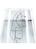 Mr. & Mrs. Panda Trinkglas Igel Wein ohne Spruch in Transparent