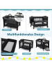 COSTWAY 5 in 1 Beistellbett in Schwarz