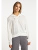 IZIA Damen Kapuzensweatjacke in Wollweiss