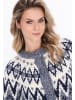 DreiMaster Women Cardigan in navy multicolor